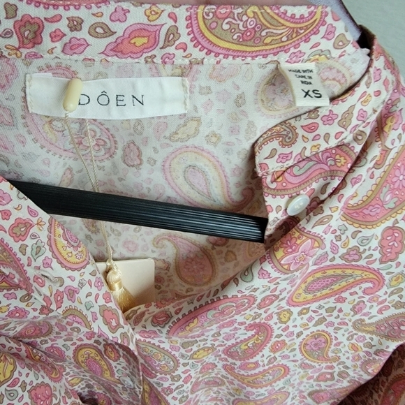 Doen Scarlet Top in Golden Hour Paisley size XS NWT - Picture 11 of 12